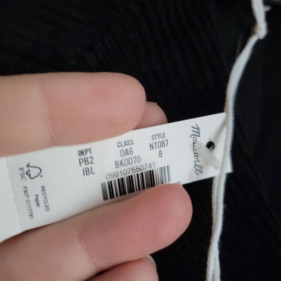 Alexa Chung for Madewell Double-Breasted Blazer in Corduroy size 8 NWT - Picture 8 of 11